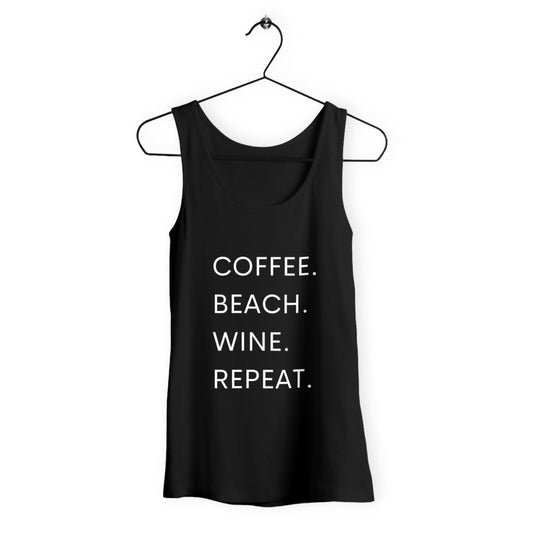 Summer Tank Coffee Beach Wine